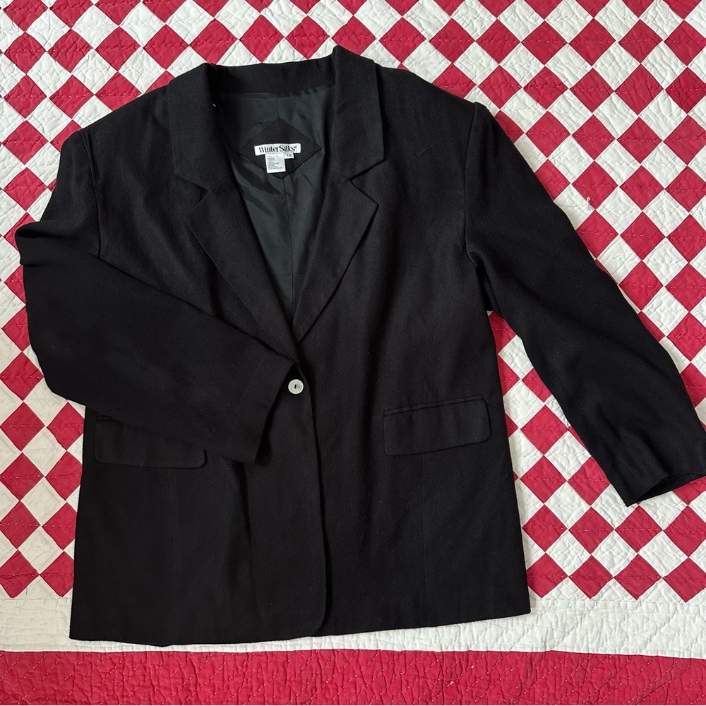 -WINTER SILKS BLACK BLAZER-